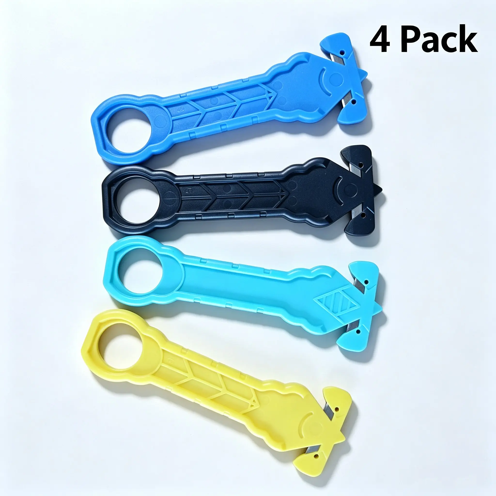 Portable Safety Box Opener Cutter Set, 4pcs Convenient Tool Kit, Ideal for Secure Packaging Handling, Essential for Daily Use