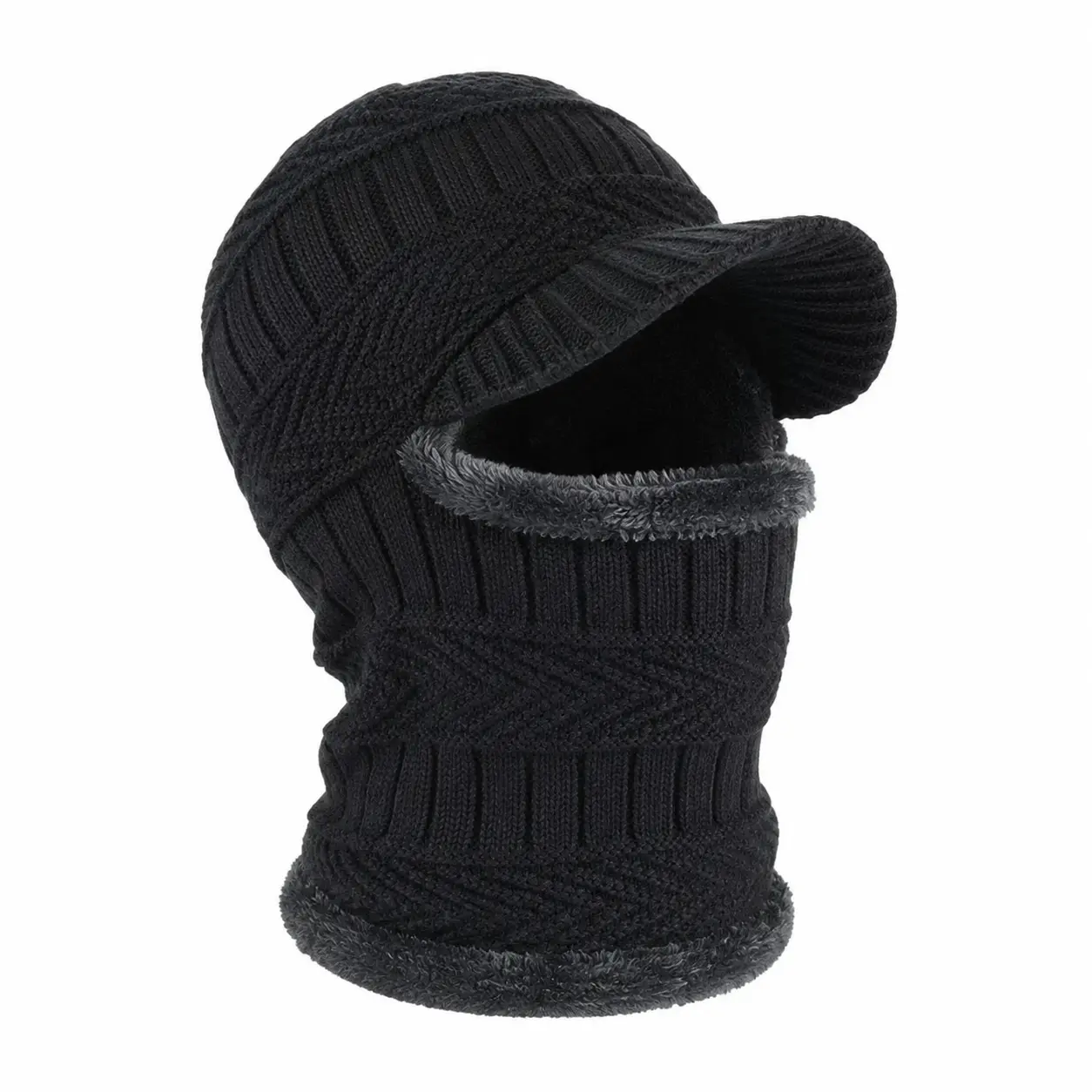 Heavyweight Thermal Fleece Balaclava Beanie for Cold Weather Outdoor Activities — Windproof, Moisture-Wicking, and Stretch-Fit Ski Mask Ideal for Cycling, Running, Hiking, and Winter Sports Use by Men and Women