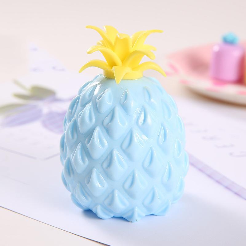 Pineapple Stress Ball Water Feeling Squishy Vent Toys Water Beads Squeeze Fidget Toy Anxiety Stress Relief Toy Sensory Squish