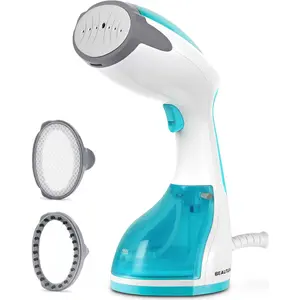 Steamer for Clothes, Portable Handheld Garment Fabric Wrinkles Remover, 30-Second Fast Heat-up, Auto-Off, Large Detachable Water Tank