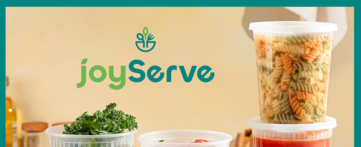 32 Oz Deli Food Containers with Lids - (36 Sets) Quart Airtight Plastic Food Storage for Takeout, Meal Prep, To-Go, Soup Freer Containers with 36 Lids, BPA-Free, Dishwasher, Microwave Safe