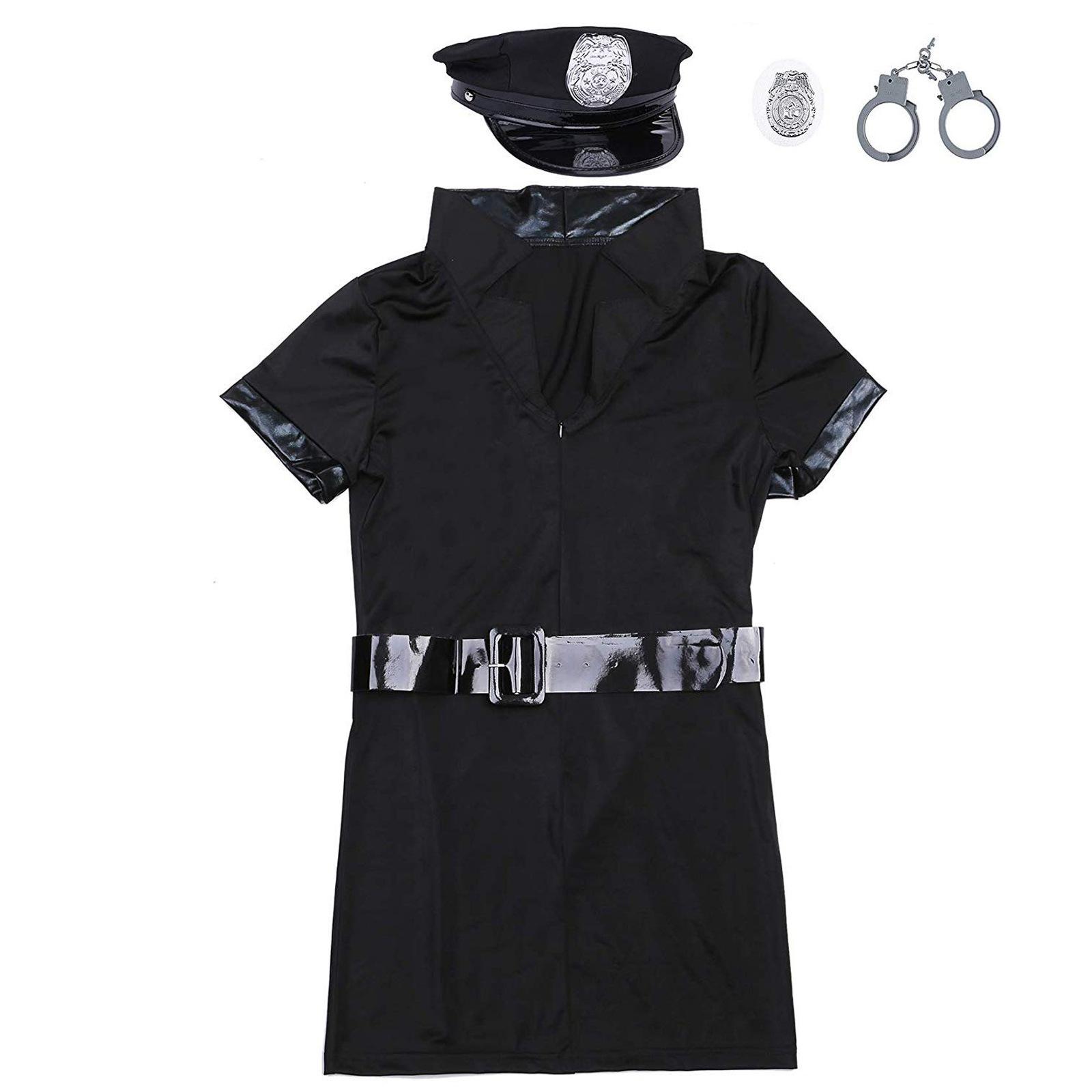 Lingerie Sexy Uniform Seductive Policewoman Police Uniform Suit Role Play Ladies One Piece Dropshipping Womenswear Clothes
