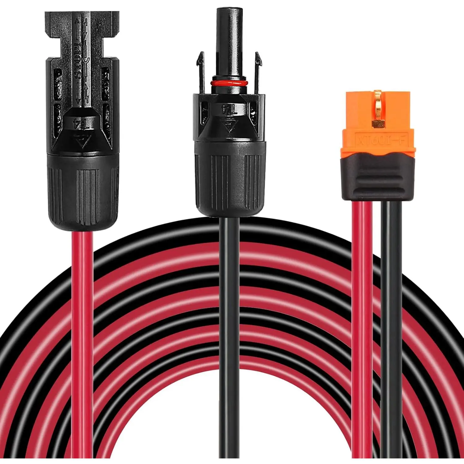 10FT Solar Panel to XT60i Adapter Connector - 10AWG Extension Cable for Portable Power Station and Solar Generator