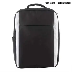 Soft Fabric Lightweight PS5 Travel Backpack | NOT Hard Shell! Protective Storage Carry Bag Compatible with PS5 Disc/Digital Console, Controller, Headset & Game Discs, Padded Soft Sided Gaming Backpack