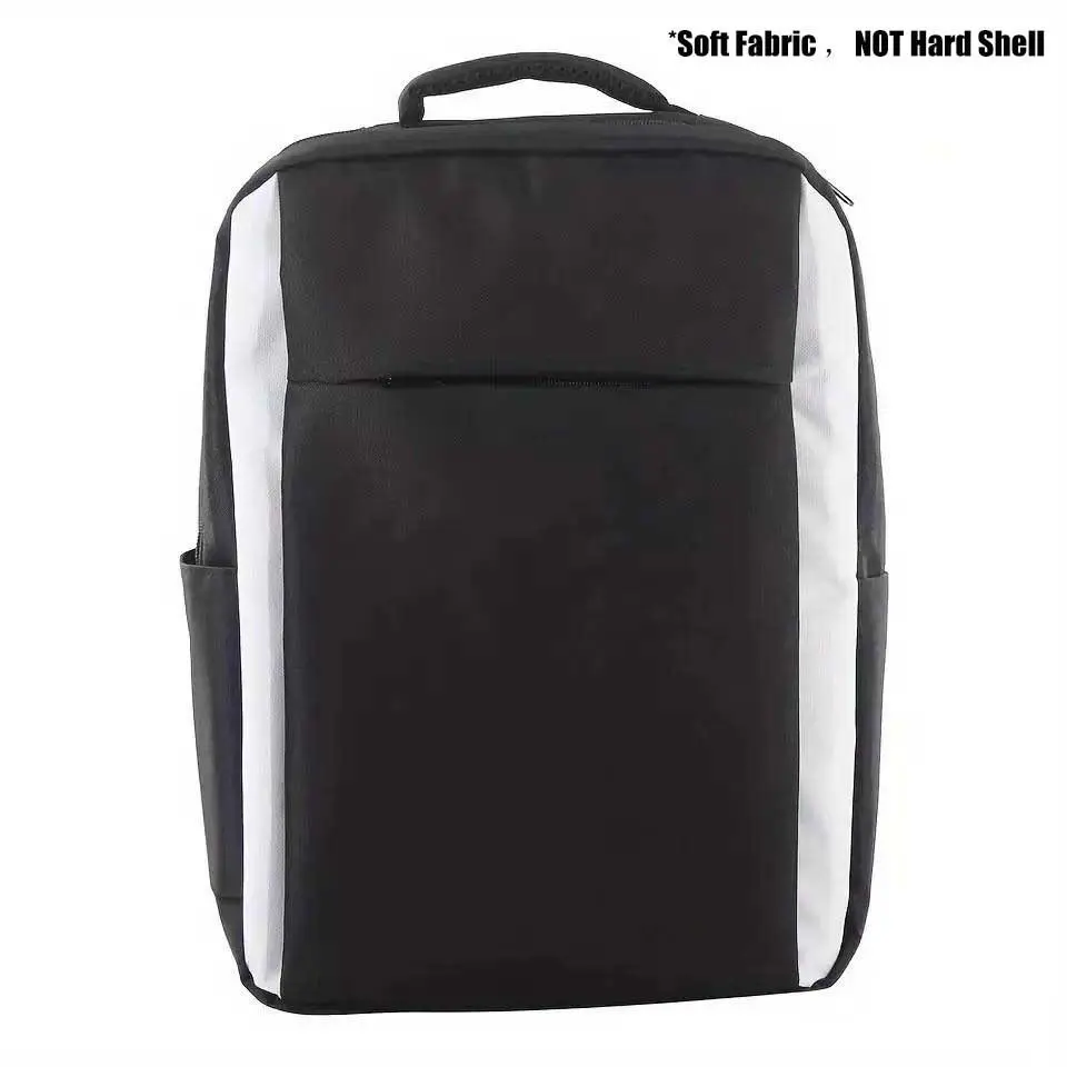 Soft Fabric Lightweight PS5 Travel Backpack | NOT Hard Shell! Protective Storage Carry Bag Compatible with PS5 Disc/Digital Console, Controller, Headset & Game Discs, Padded Soft Sided Gaming Backpack
