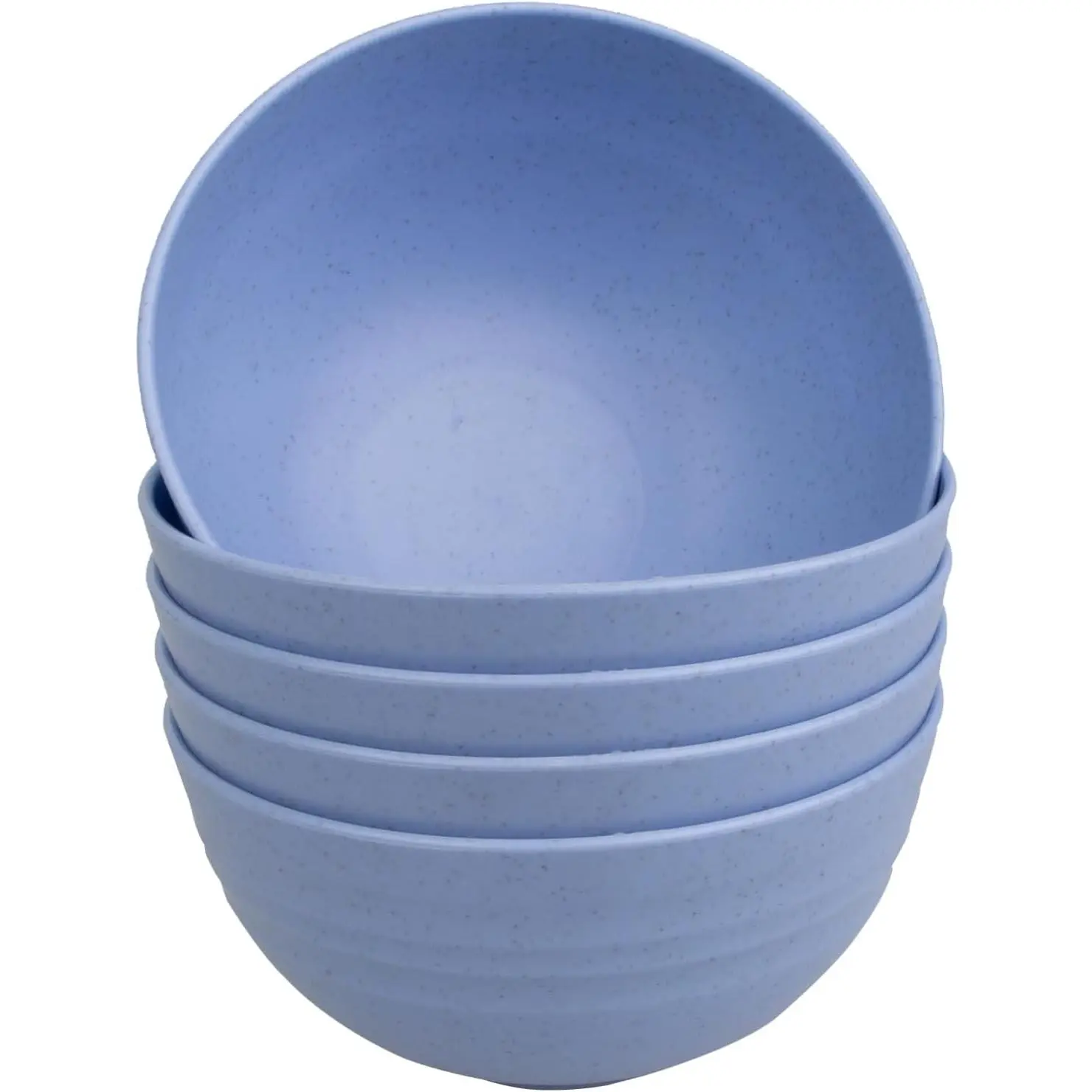 5 count Wheat Straw Cereal Bowls 26 oz, Unbreakable Wheat Straw Bowls Large Bowl for Kitchen Dishwasher and Microwave Safe,Color Blue