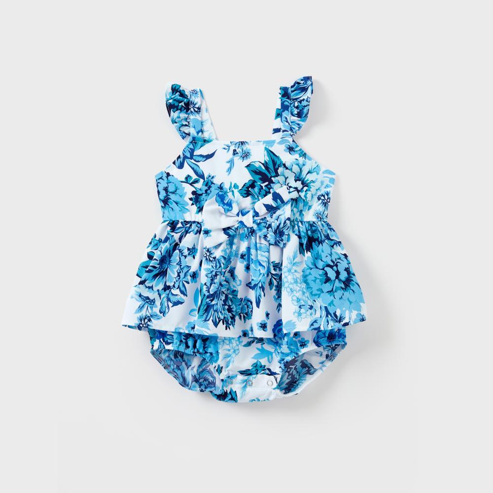PatPat Family Matching Outfits White Camisole Top and Blue Floral Print Skirt Co-ord Set or Colorblock Short-sleeve T-shirt PatPat Family Matching Outfits White Camisole Top and Blue Floral Print Skirt Co-ord Set or Colorblock Short-sleeve T-shirt