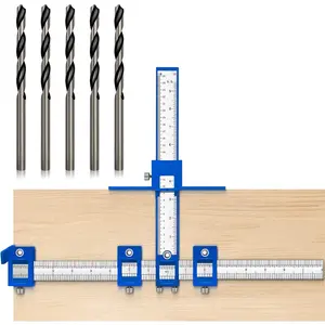 Cabinet Hardware Jig, Cabinet Handle Jig, Cabinet Hardware Template Tool, Punch Locator Drill Guide  Handle Knob Pull Installation of Door and Drawer woodworking tools