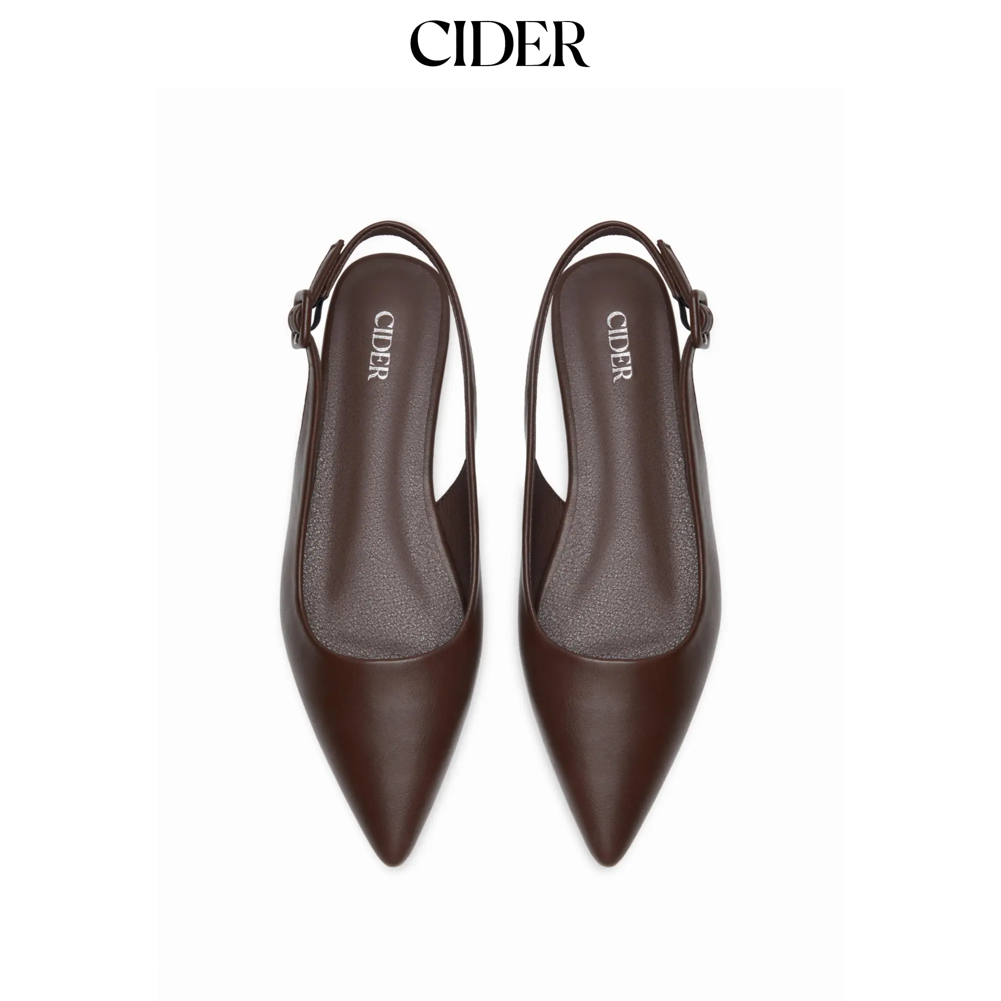 Cider POINTED TOE SLINGBACK FLATS SohoChic Cider POINTED TOE SLINGBACK FLATS SohoChic