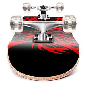 skateboard 31 inch Double Kick Skateboard Cruiser Longboard 8 Layer Maple Deck for Kids Beginners with PU  ABEC-7 Bearings & Carrying Bag Silent Wheels skateboard
