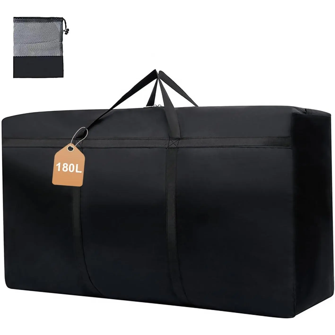 180L/47.5 Gallons Extra Large Storage Bags Jumbo Duffle Bag for Travel Moving Totes Boxes Heavy Duty Stronger Handles Zippers Reusable Storage Totes for Bassinet Clothes Blankets Dorms