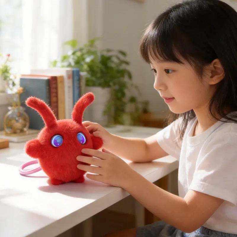 Global Compatible AI Lobster Electronic Pet Pendant Smart Voice Interactive Plush Toy