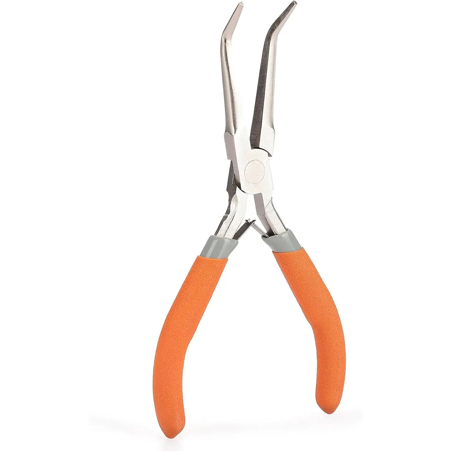 Fish Bone Pliers/Tweezers 6 Inches Bent nose pliers Curved Stainless Steel With Non-Slip Grip