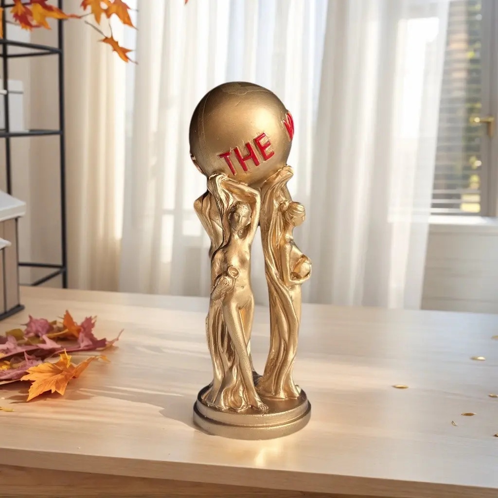 Elegant Resin Goddess Sculpture, Vintage European Style Home Decor Figurine Decor, Office Desk Ornament, Perfect Gift for Art Lovers