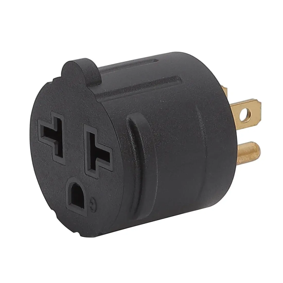 Nema 15 Amp to 20 Amp Plug Adapter Listed NEMA 5-15P to 5-15/20R +6-15/20R (Comb 20Amp T ) 15 Amp Household Plug to 20 Amp T- AC Power Adapter Black