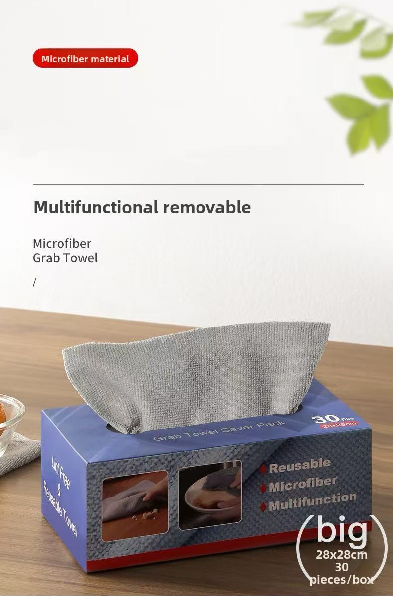 Disposable extractable rag kitchen microfiber towel