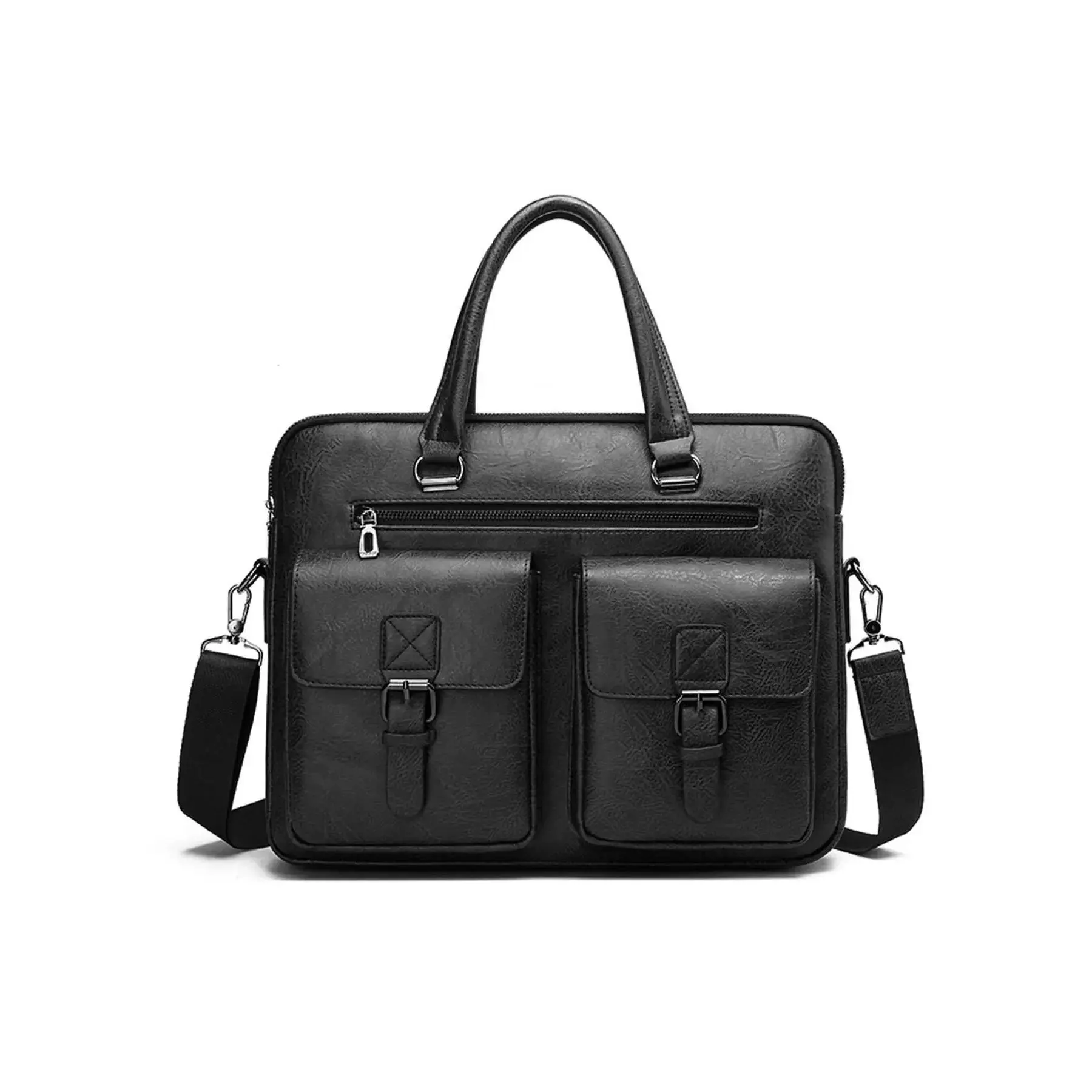 Men's Business Document Bag, Large Capacity Handbag, Business Travel Briefcase, Vintage Commute Backpack, Single Shoulder Bag for Men, Messenger Bag, Travel Essentials