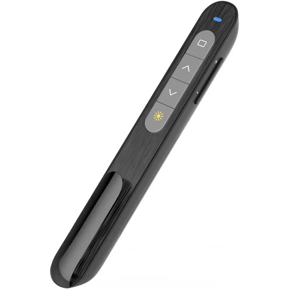Presentation Clicker for PowerPoint, RF  Presenter Remote with Hyperlink & Volume Control, USB PPT Clicker Slide Advancer for Laptop