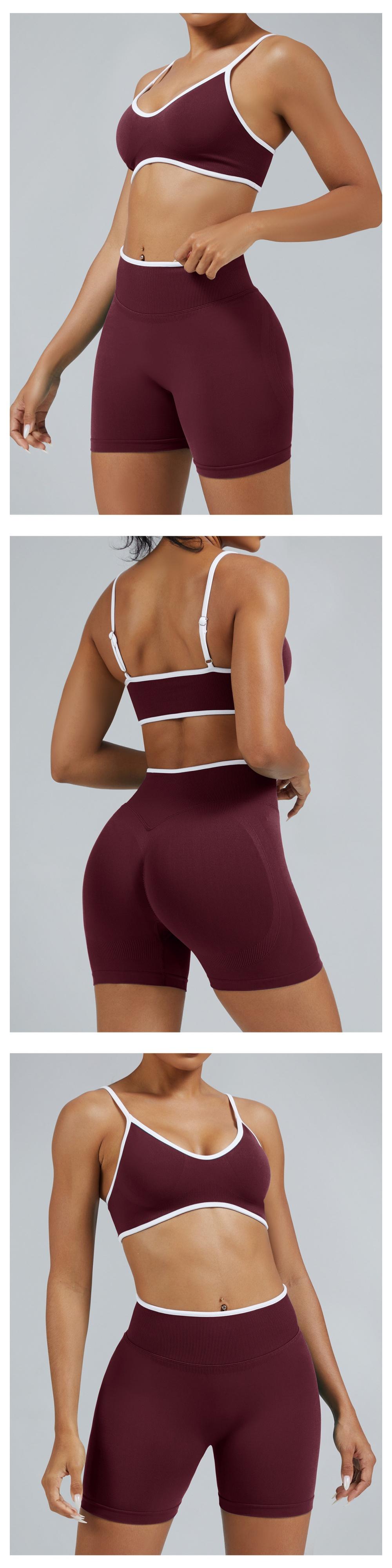 2 Piece Women Sportswear Push Up Workout Yoga Sets Athletic Gym Legging Fitness Bra Crop Top Active Wear Suits