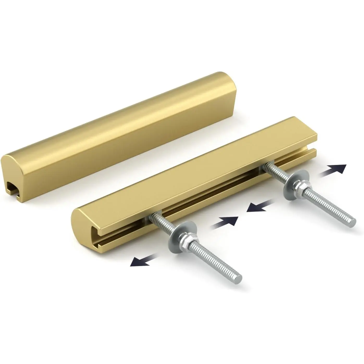 5 Pack Adjustable Drawer Pulls  Cabinet Handles for Kitchen Hardware 1" to 4"(25-102 mm) Hole Distance