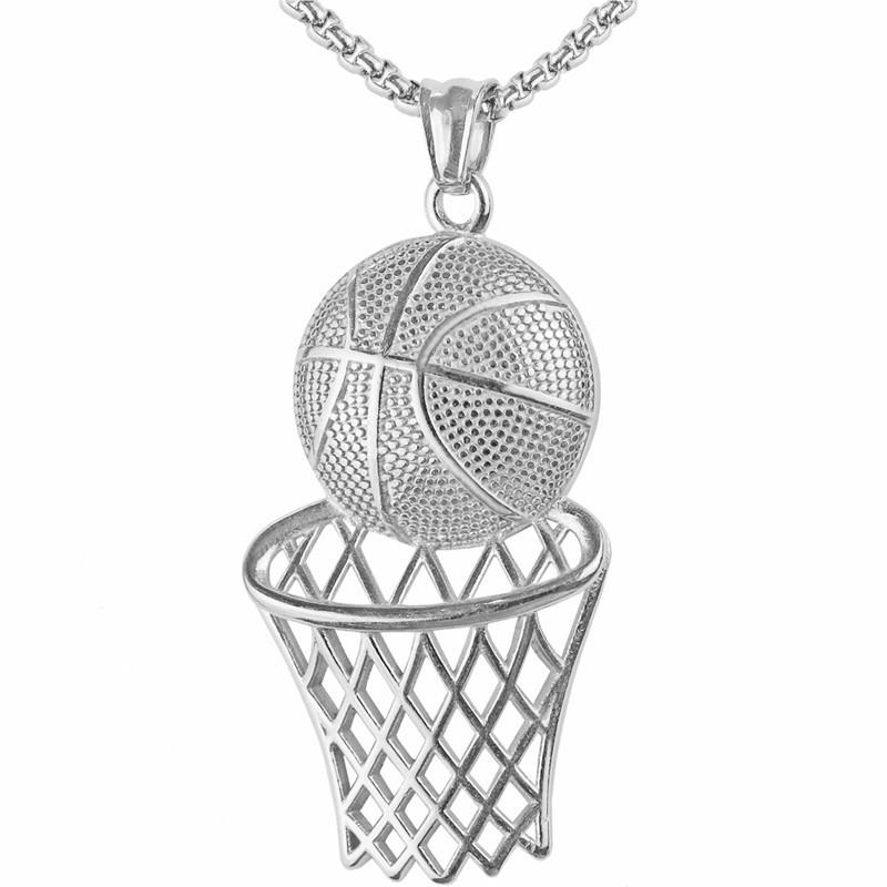 Basketball hoop pendant hip-hop creative necklace - New product jewelry for sports accessories