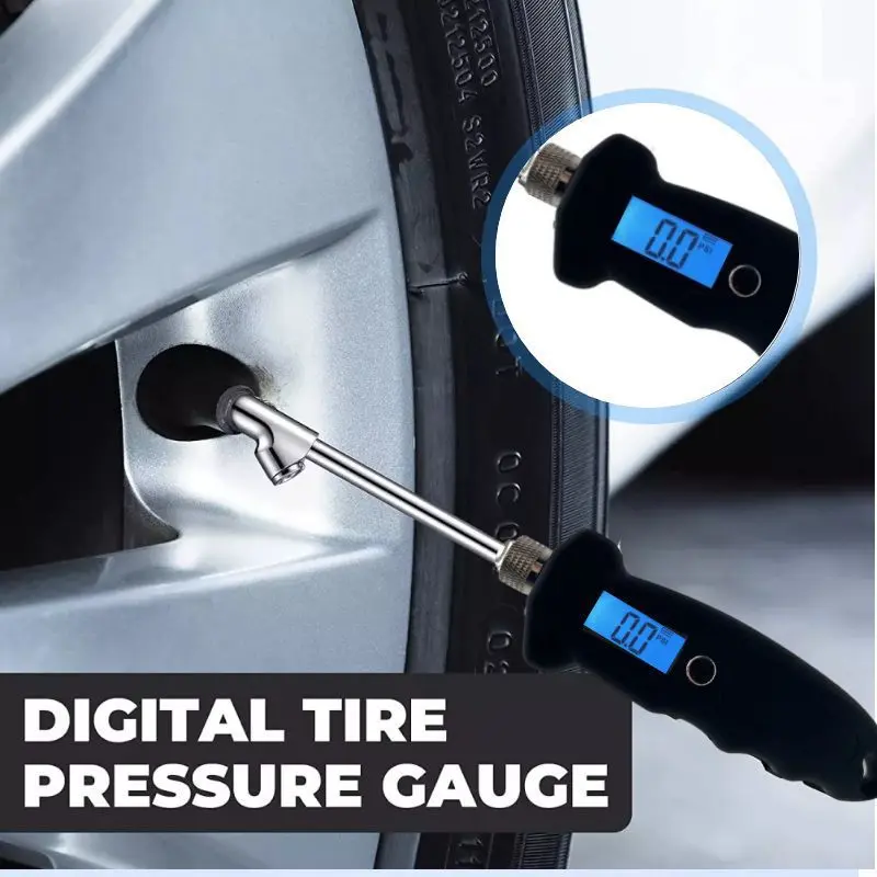 Truck tire pressure meter Digital tire pressure meter High quality tire pressure meter 0-250psi can be measured