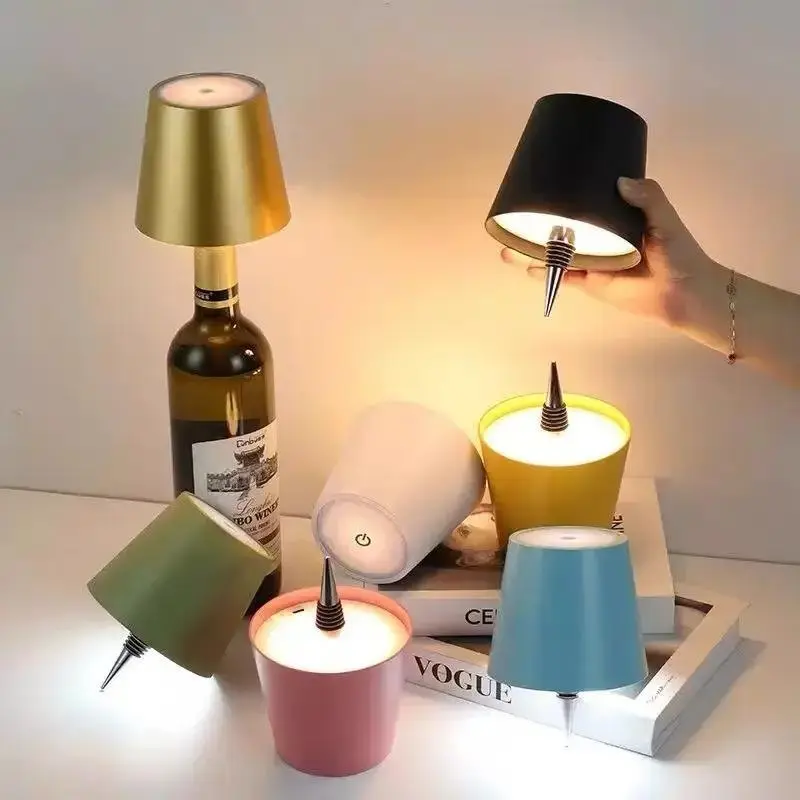 [Set of 2] 2026 New Wireless LED Wine Bottle Light, Dimmable Bedroom Nightlight, LED Mood Light for Wine & Spirits Bottles, Create Cozy Home Atmosphere