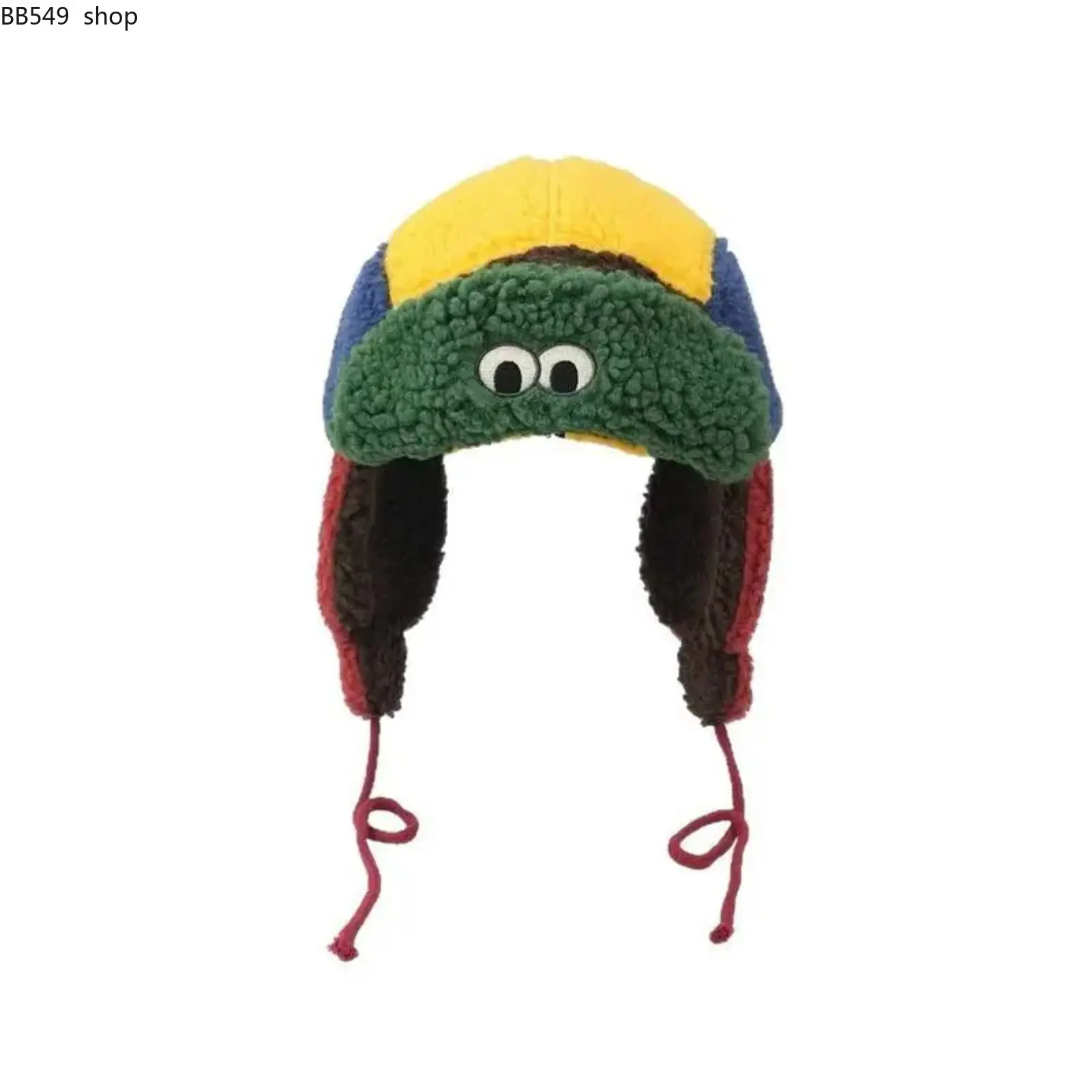 Funny Frog Puffer Trapper Pilot Hat - Warm Polyester Cotton Winter Cap with Lamb Fleece Lining, Ear Flaps for Adults (Head Circumference 55-58cm), All Seasons Funny Hats for Women, Cute, Outdoor, Animals, Men's Hats