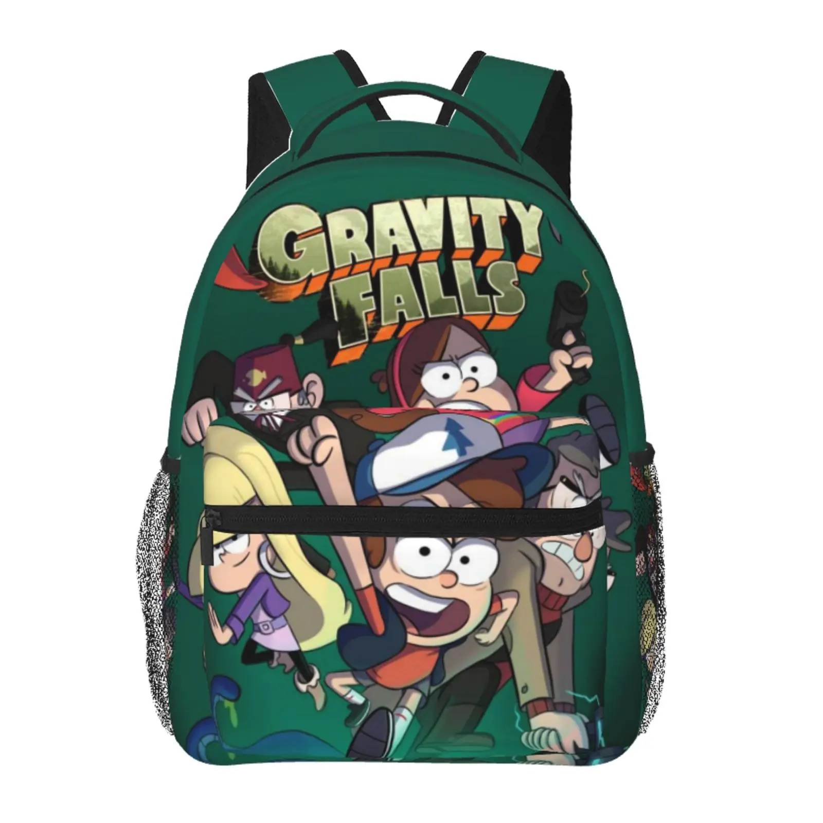 Anime gravity falls2 Backpack, School bag Cute Girls Boys Teens Backpacks Kawaii Kids Lightweight backpack with adjustable straps Bookbag with office Travel, School, College, Work