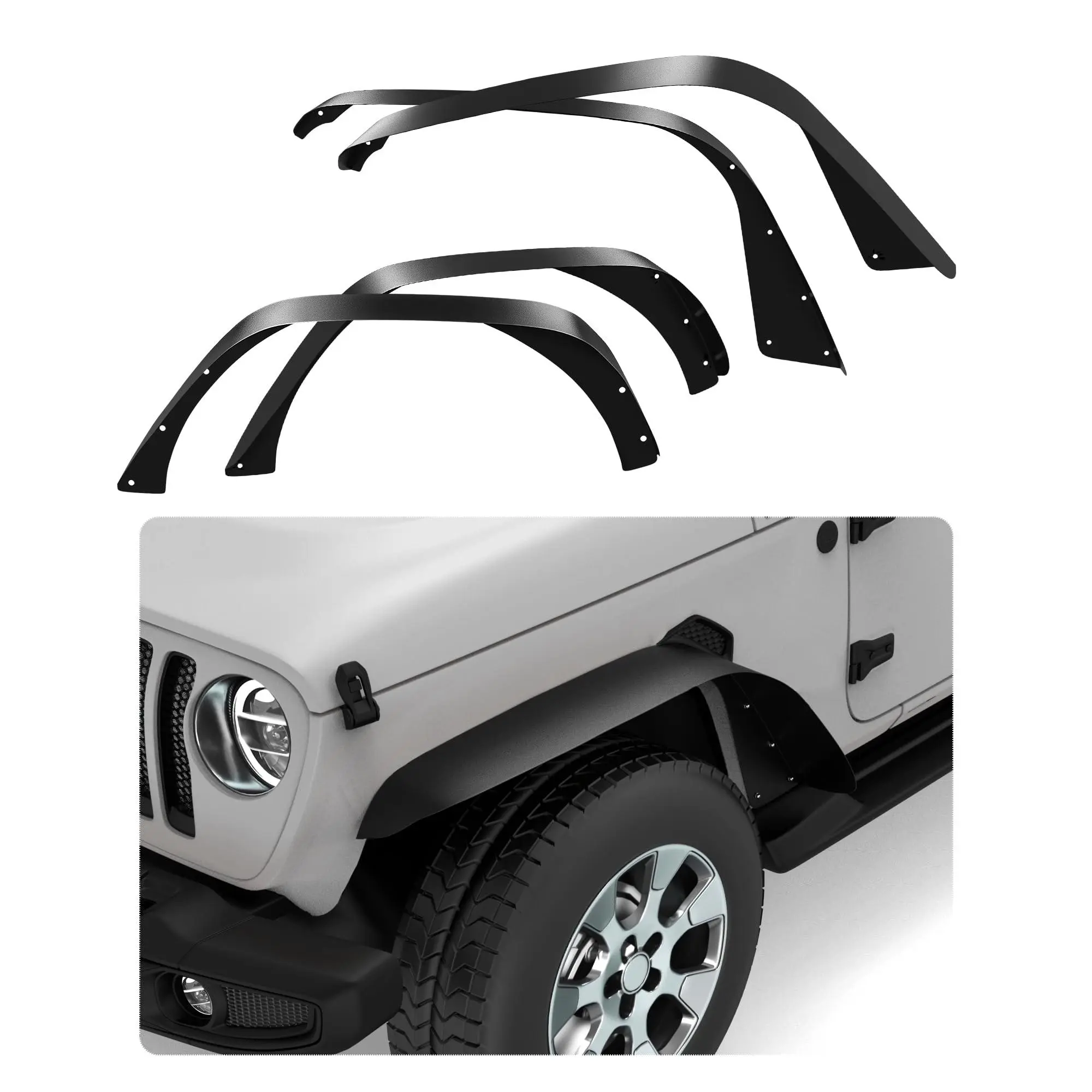 Garvee Wheel Fender Flares Replacement Compatible with   2011-2016, Left Driver Side Wheel Arch Trim Cover Moulding