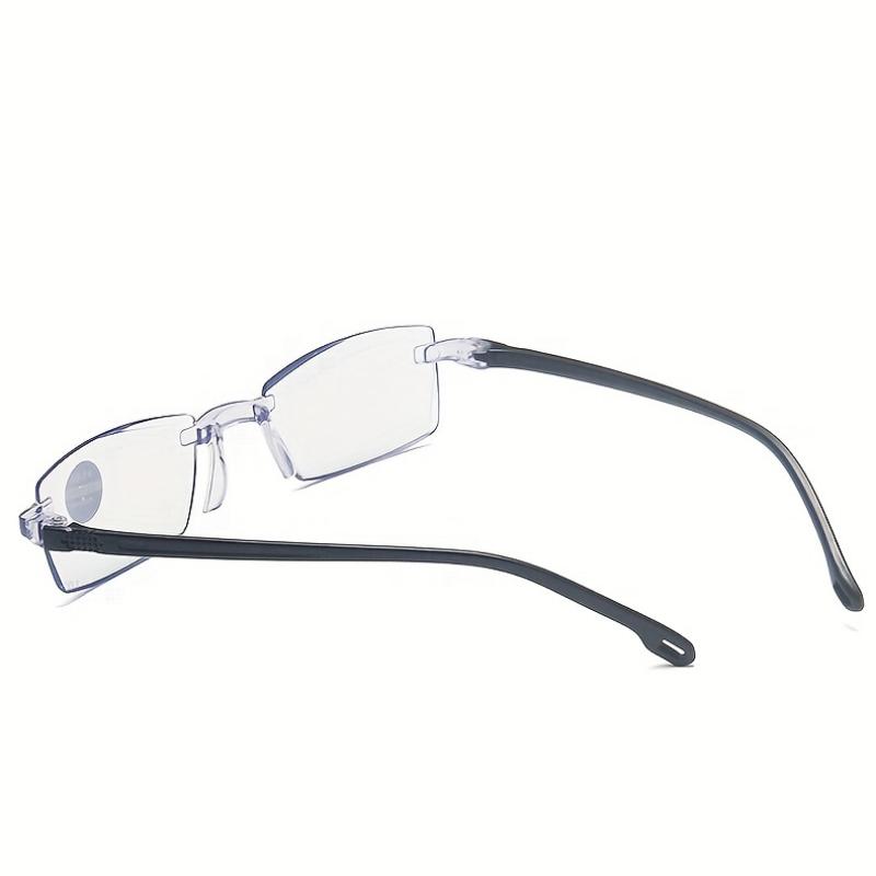 Reading Glasses Rectangle Rimless Presbyopic Anti Fatigue Computer Readers For Women Men +1.0 To +4.0