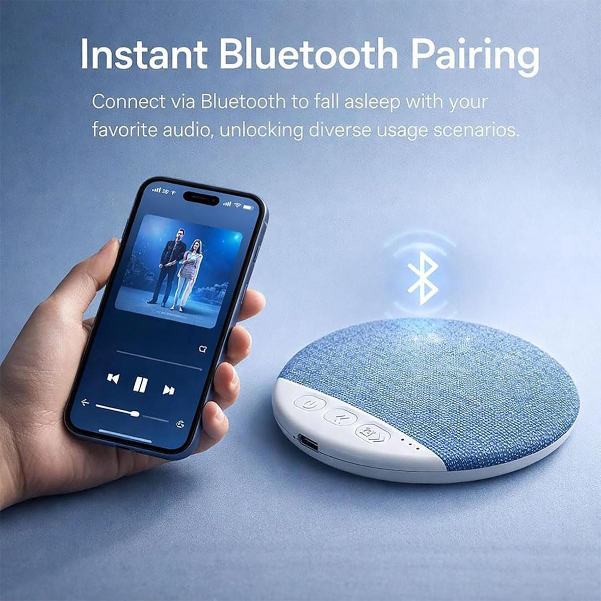 Ultra-Thin Bluetooth Pillow Speaker with Bluetooth 6.0, 3D White Noise, Soft Immersive Sound Field, Air Conduction Audio Design, Pillow Speaker for Bedtime Music & Audiobooks, Headphone-Free Sleep Sound, Compatible with Android & iOS Ultra-Thin Bluetooth Pillow Speaker with Bluetooth 6.0, 3D White Noise, Soft Immersive Sound Field, Air Conduction Audio Design, Pillow Speaker for Bedtime Music & Audiobooks, Headphone-Free Sleep Sound, Compatible with Android & iOS