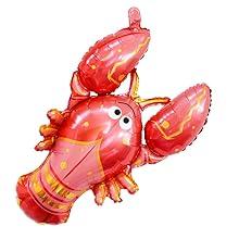 SITAKEYFMHK Ultimate under the sea party set!15pcs cute ocean balloons including starfish, octopus, lobster & giant sea balloon for baby shark birthday celebrations🎉