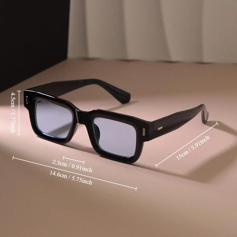 3-Pack Square Vintage Sunglasses Men Women Outdoor Retro Sun Glasses Mirror Frame Punk Style Fashion Eyewear