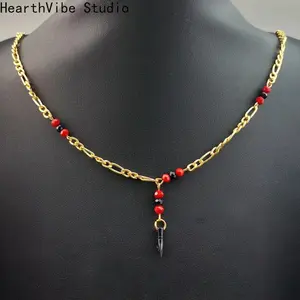Women's Evil Eye Protection Amulet Necklace - 21-in Culturally-Inspired Charm Dangle Devil Eyes Costume Jewelry, Gift-Ready Religious Fashion Accessory, Amulet Necklaces, Charm Dangle Necklaces