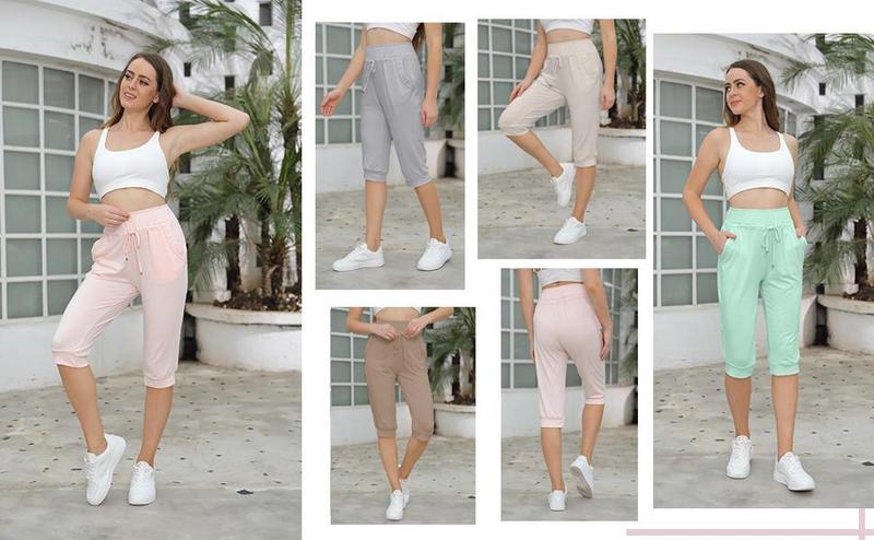 PASLTER Womens Capri Yoga Pants Loose Drawstring Pajama Pants Lounge Joggers Pants with Pockets PASLTER Womens Capri Yoga Pants Loose Drawstring Pajama Pants Lounge Joggers Pants with Pockets