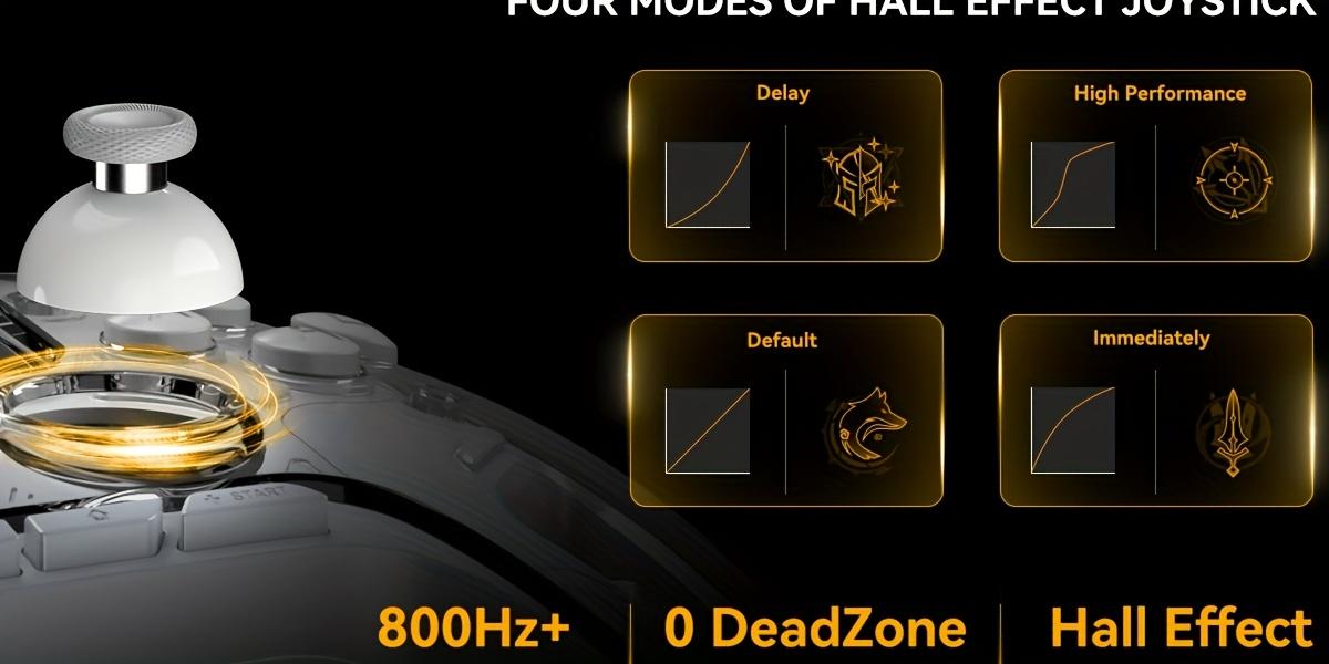 Interactive Screen Wireless Game Controller for PC/Switch/iOS/Android/Steam Deck, Hall Effect Joystick and Triggers, RGB Lighting, Remappable Buttons, 1800mAh with Charging Dock - V2/White (Non-Drifting). Not Compatible with Xbox, PS5 Console controller