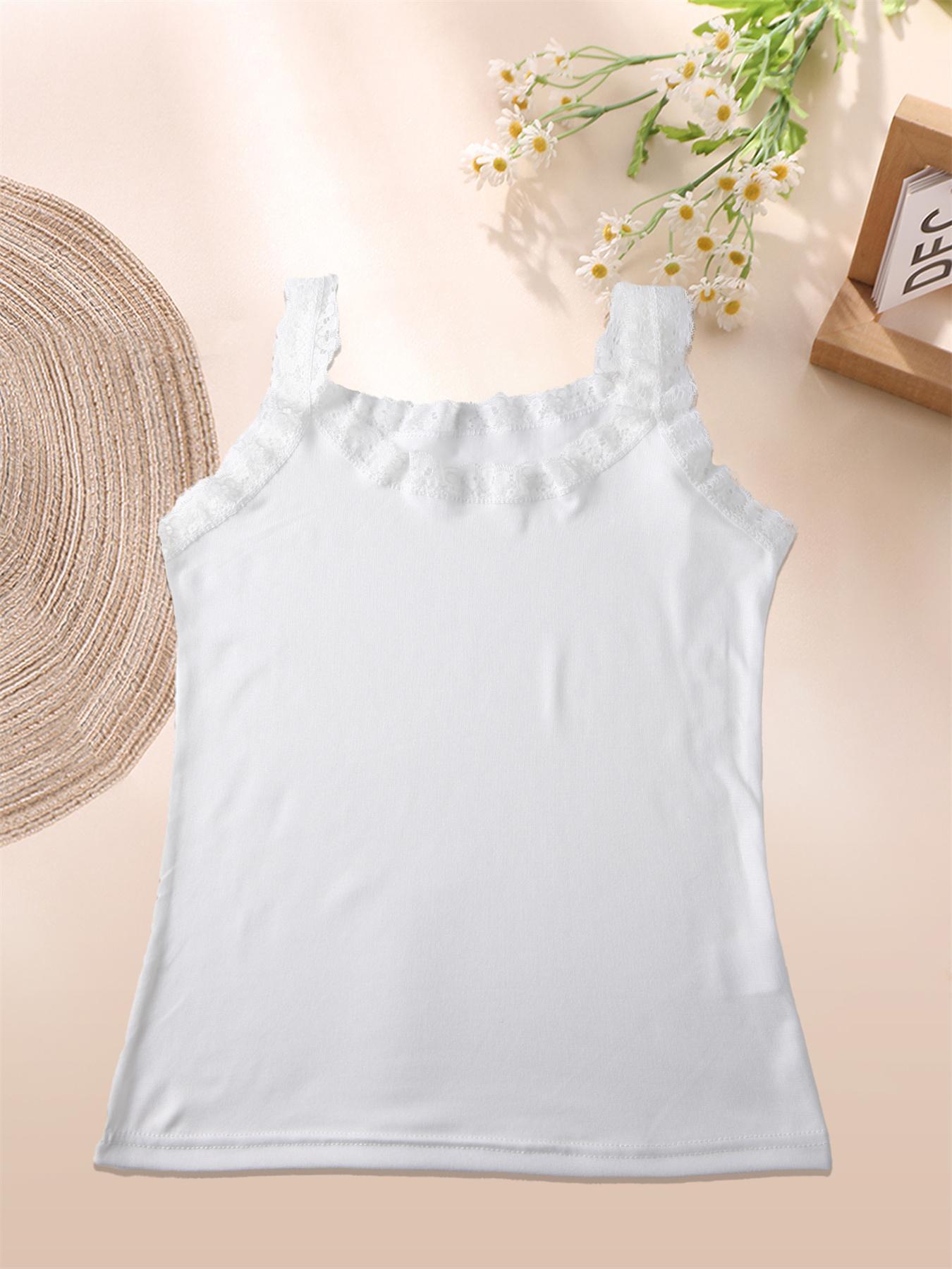Women's Sexy Plain Tank Top, High Elasticity Lace Shoulder Strap, Comfortable Daily Wear, Slim Fit, All Seasons