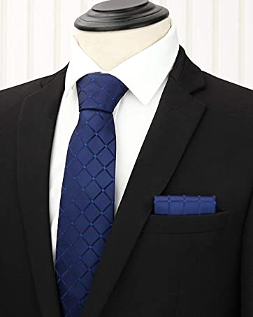 Slim Tie for Men Solid Color 6cm Classic Formal Business Tie for Weddings and All Occasions