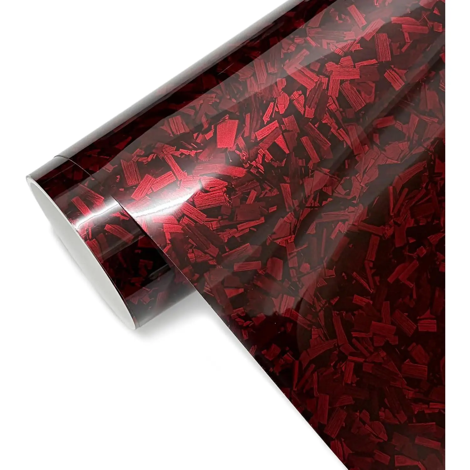 Forged Carbon Fiber Wrap for , High Gloss  Wrap Vinyl Roll, PVC Self-Adhesive Auto Decal Film  Interior Wrapping Folie Stickers Coating 1ft x 5ft