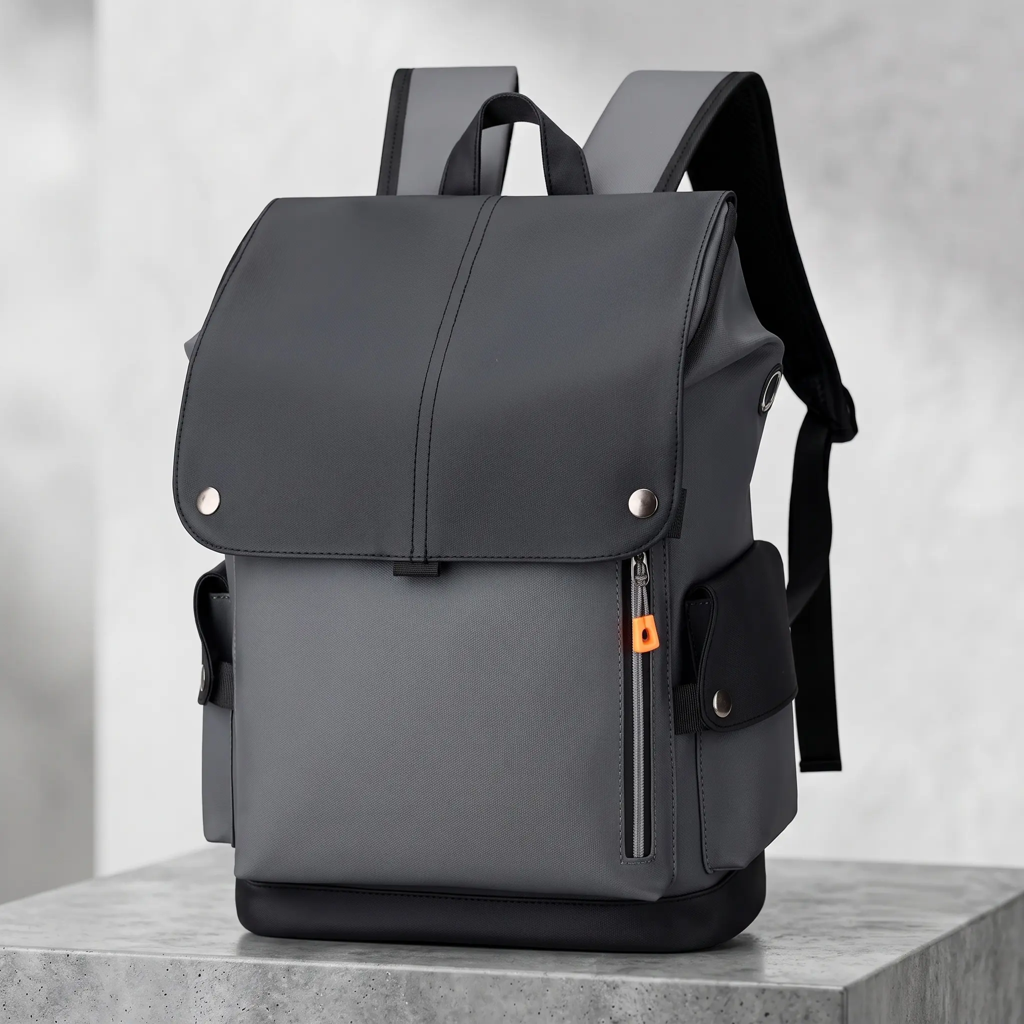 Casual Waterproof Travel Backpack for Men & Women, 16-Inch Laptop Bag, Large Capacity Durable Cotton Bag with Air Cushion Straps (Dark Gray, Black), Travel Backpacks tiktokshopbacktoschool