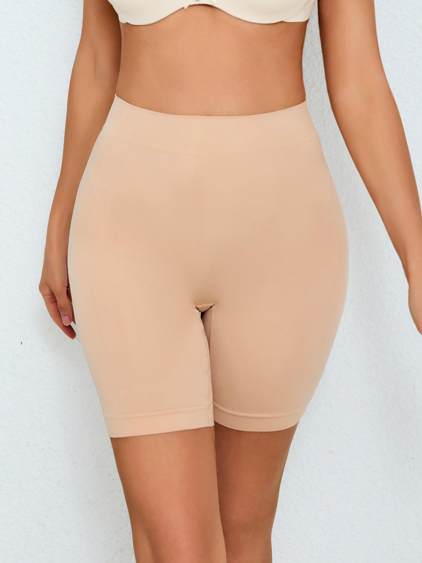 3 Pack Women's High Waist Shaperwear Shorts, No-Show Athletic Safety Shorts for All Seasons, Slim-Fit Design with Moderate Thickness