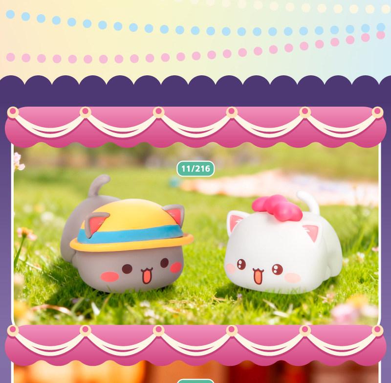 1550. Mitao Cat Peach and Goma's Sweet Mini Universe Series Beans Blind Bag