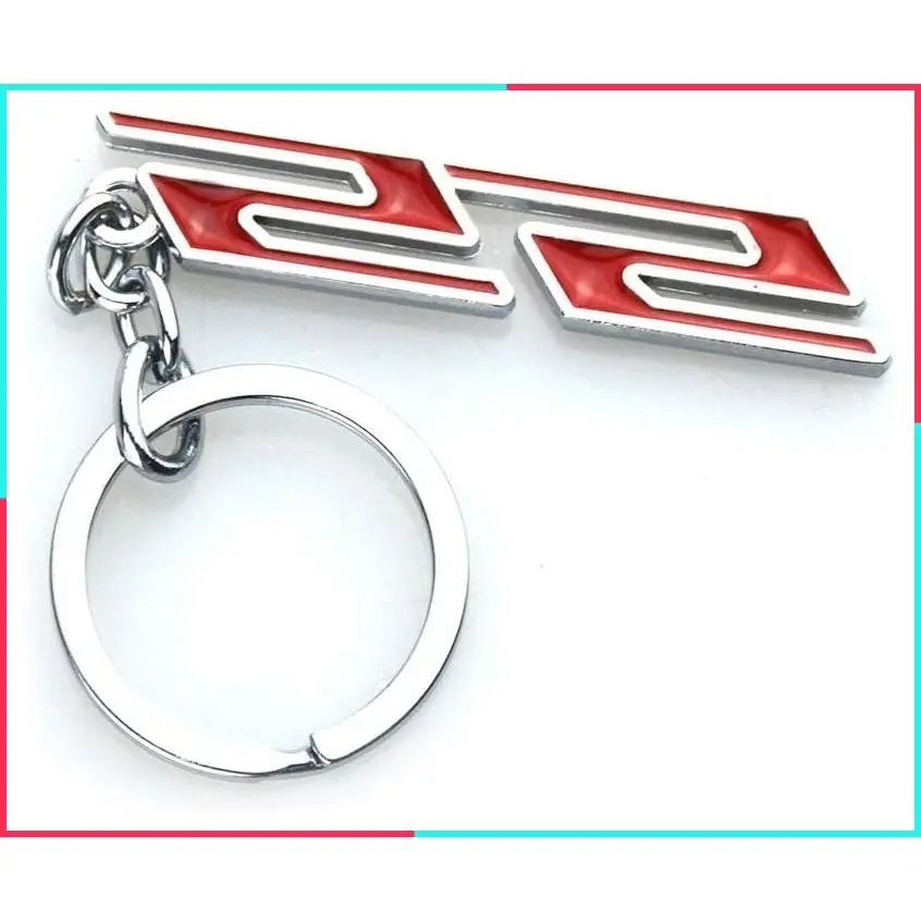 Chrome Finish Super Sport SS Key Chain Fob Ring Keychain for Chevrolet Chevy