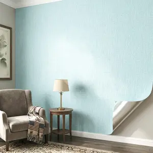 Advanced Linen Texture Self-Adhesive Wall Sticker, 3D Moisture-Resistant Wallpaper, DIY Cuttable, Multi-Space Decor, Easy Peel & Stick