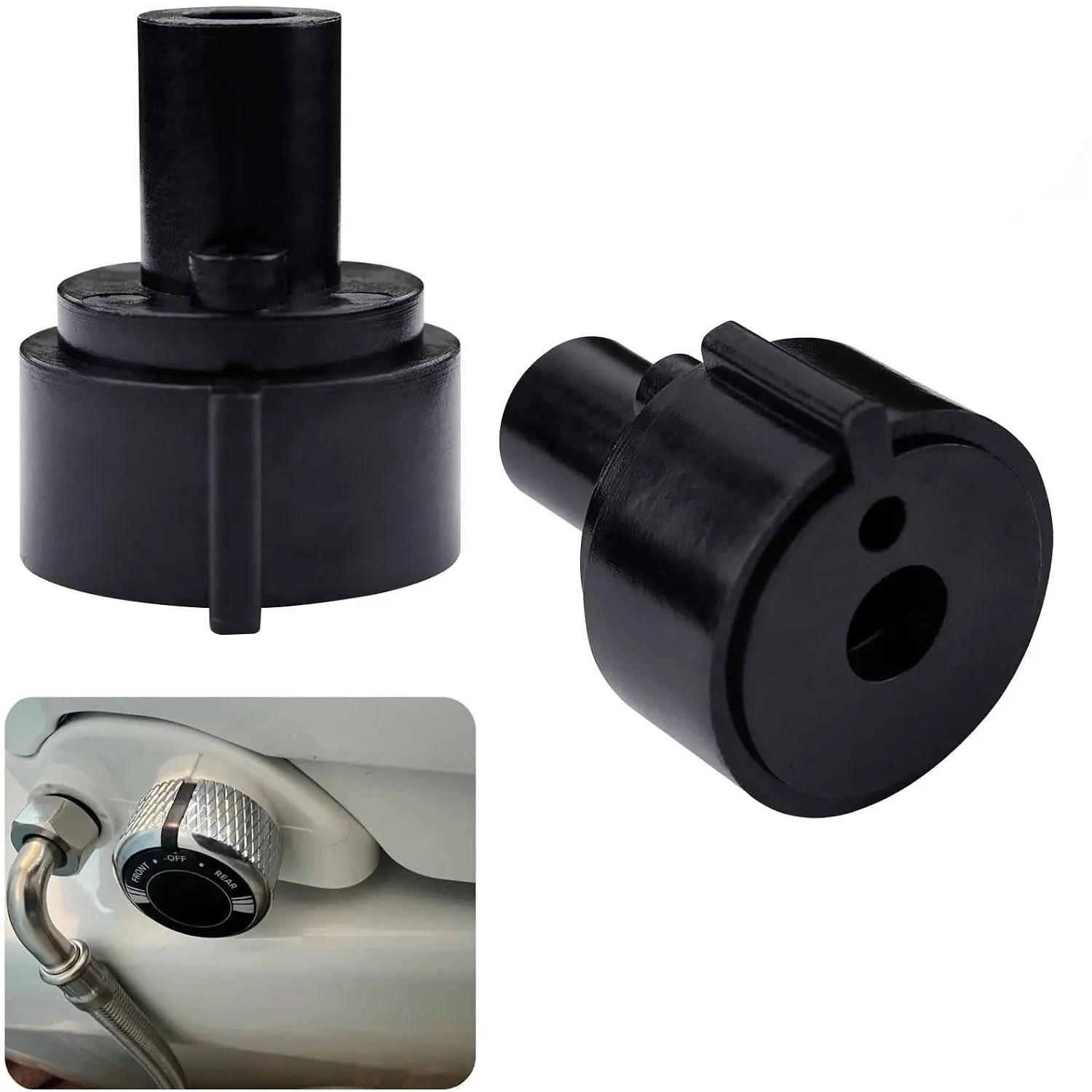 2 count Durable Knob For Brondell Bidet Toilet Seat, fit for Brondell CL99 | Black Plastic Knob for Non-Electric Swash Seat, Easy DIY Install for Center Section Only, Durable, Fixes Broken Knob