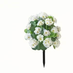 Artificial flower mat, with ground spikes, for garden decoration, suitable for garden and courtyard decoration, party ceiling decoration, indoor and outdoor use, for decoration on Mother's Day, graduation season, Valentine's Day, and other birthdays and a