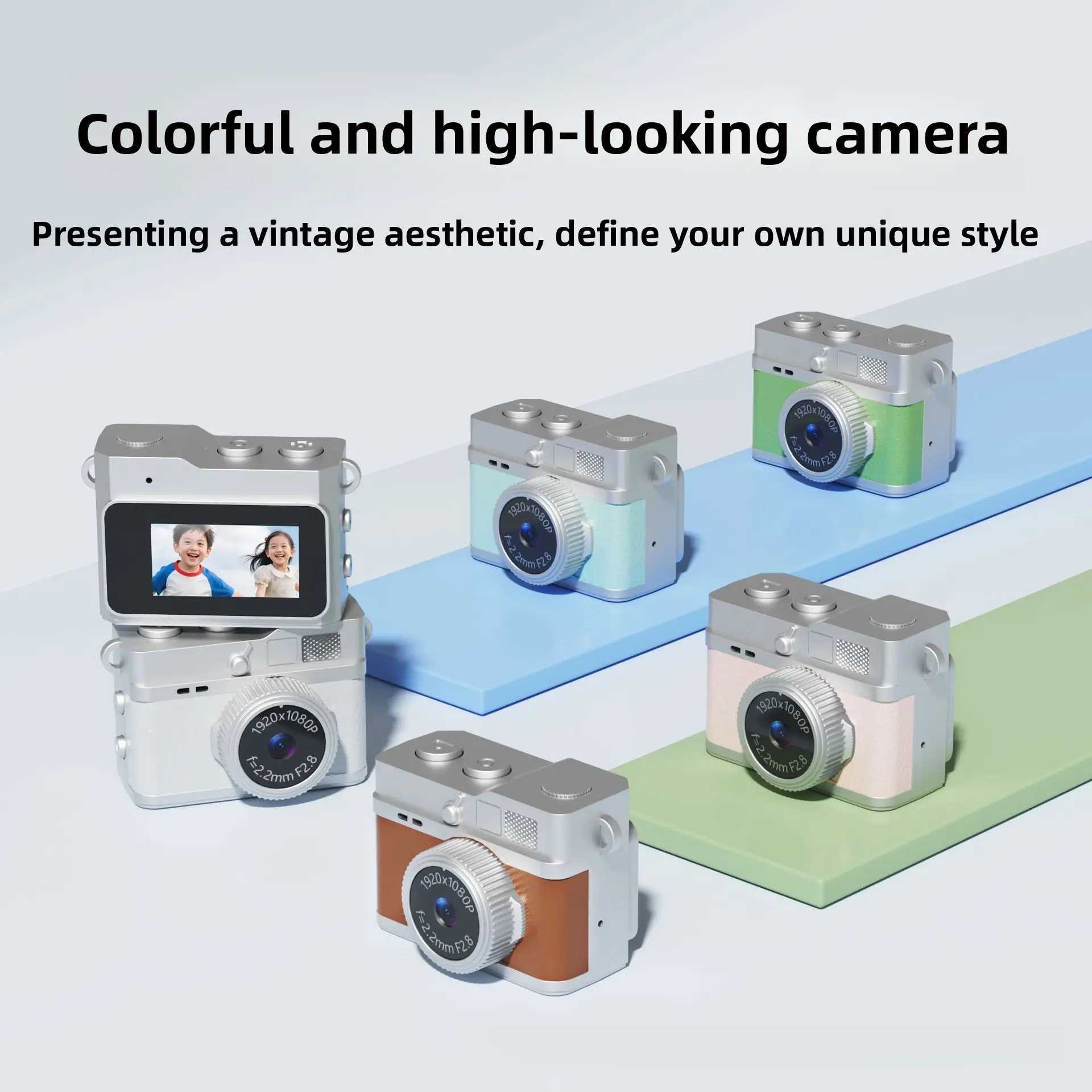 Retro Mini Camera Keychain, High-Definition Photo and Video Device, Portable Tiny Digital Camera for Students and Daily Use
