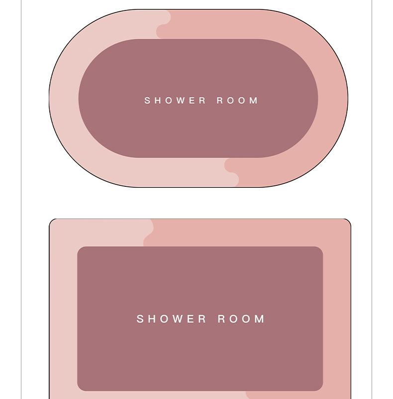 Modern minimalist bathroom mat, water-absorbent, suitable for bathroom, toilet and bedroom entrance, door carpet and entry floor mat