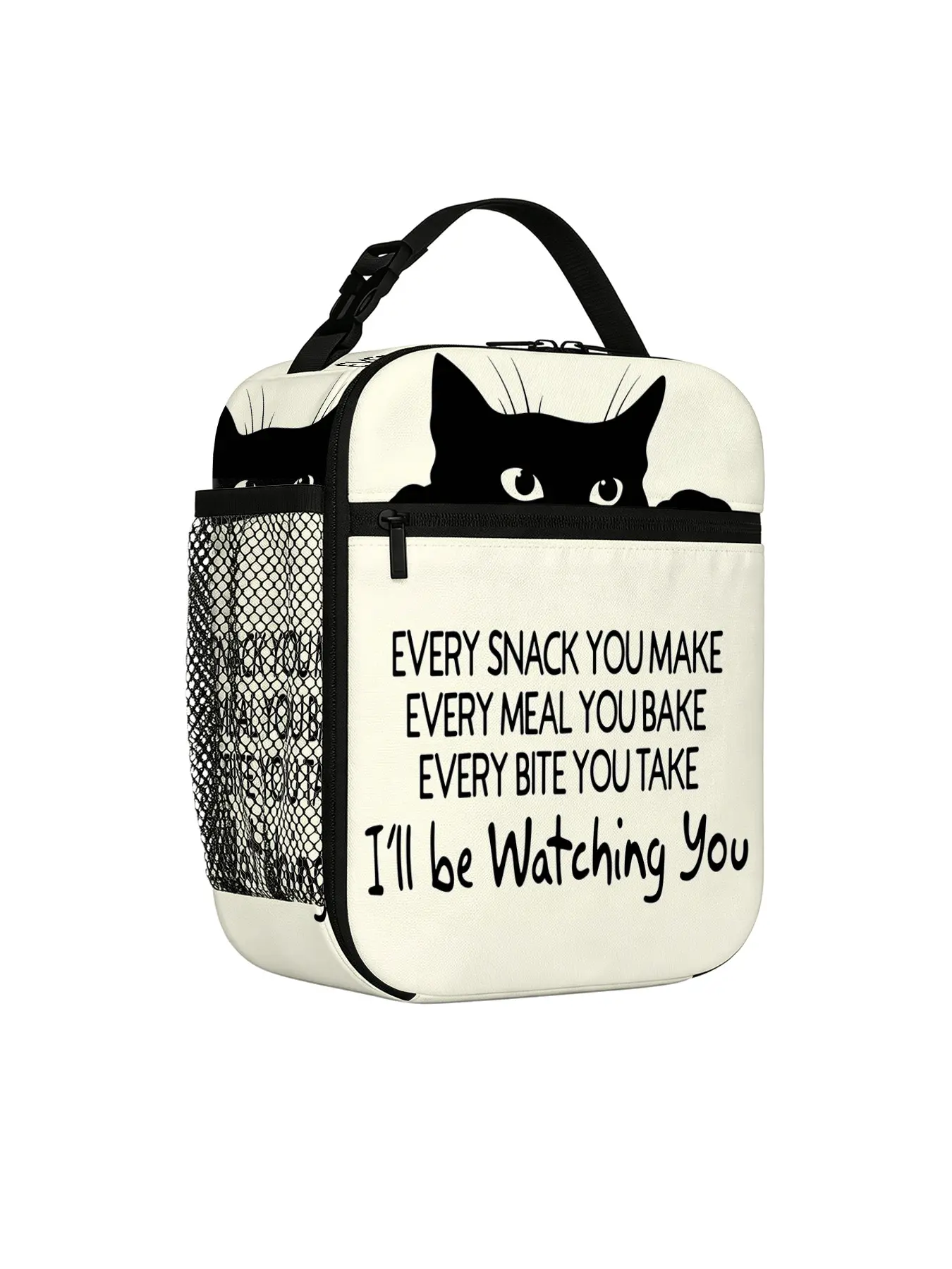 Cute Cat Lunch Bag, Insulated Bento Box, Thickened Heat-Resistant Leak-Proof, Perfect for School, Camping, Picnics, All Seasons, Insulated Lunch Bags